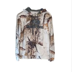 Men's sz Sm Mossy Oak white camo hoodie
